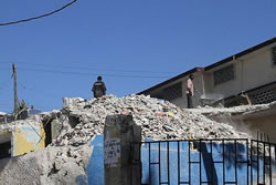 Haiti Clearing Rubble By Hand
