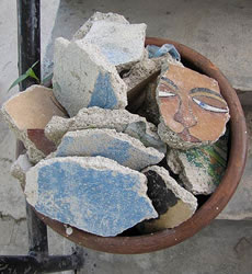 Haiti Face In The Rubble