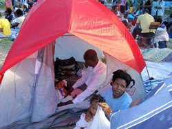 Haiti Tent City Dwellers