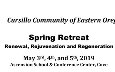 Cursillo Spring Retreat: Register Now