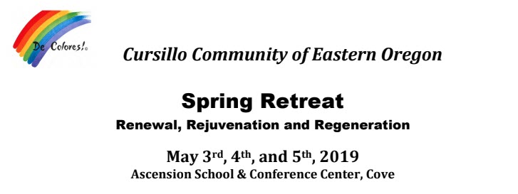 Cursillo Spring Retreat: Register Now